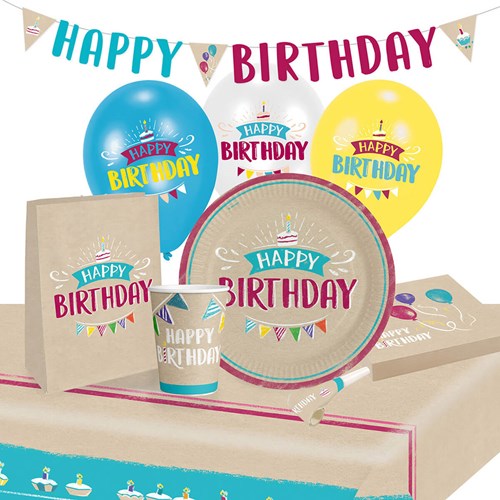Feestpakket My Happy Birthday (60 stuks)