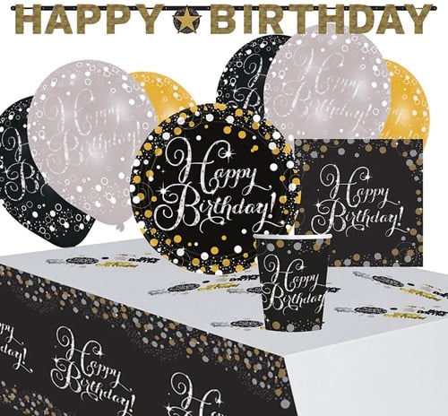 Feestpakket Happy Birthday Sparkling Celebration (41 stuks)