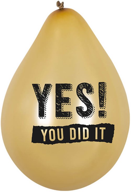 Ballonnen Yes You Did It (6st) (yes you did it)