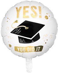Folieballon Yes You Did It (45cm)