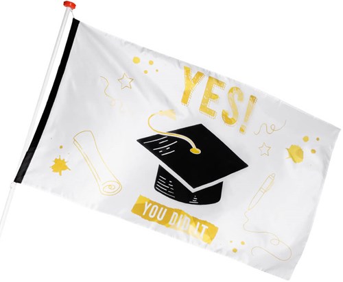Gevelvlag Yes You Did It (150x90cm) (voorbeeld)
