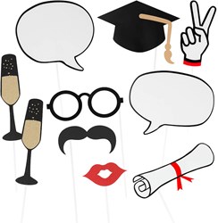 Photo Booth Props Geslaagd (10st)