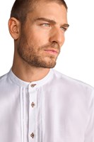 Trachten Overhemd Remo Rood - 75% Katoen (detail 1)