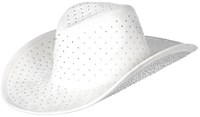 Witte Cowboyhoed Strass Luxe