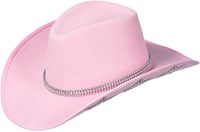 Roze Cowboyhoed met Diamanten Sterren