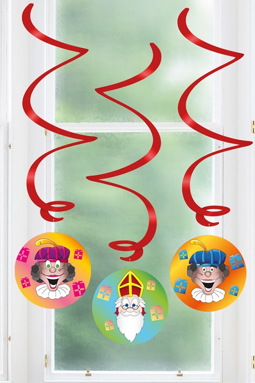 Hangdecoratie Welkom Sint & Piet - 3st (voorbeeld)