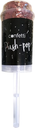 Confetti Push-Popper Metallic Roségoud (17cm)