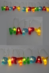 Lichtsnoer Letterslinger Happy Birthday (150cm)