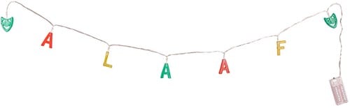 Licht Letterslinger Alaaf Rood-Geel-Groen (130cm)