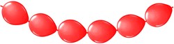 Doorknoopballonnen 8st. Rood