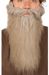Baard lang met snor Grijs