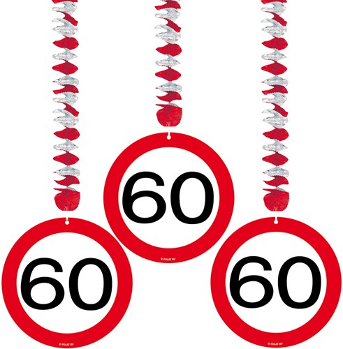 Hangdeco 60 jaar Verkeersbord
