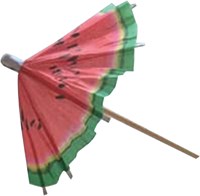 Cocktail Parasols Aloha Watermeloen - 6st