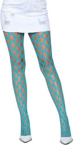 Panty met Gaten Neon Blauw
