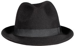 Gangster Hoed Zwart Luxe
