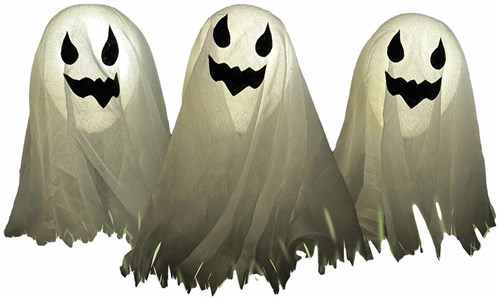 3 Halloween Spoken Tuindeco met LED-Verlichting 