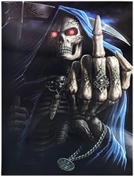 Holografische Poster Grim Reaper Fuck - 30x40cm