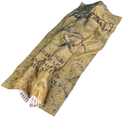 Halloween Deco Bewegend Lijk onder Doek - 160cm