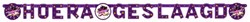 Letterslinger Geslaagd Paars-Wit (6m)