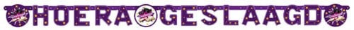 Letterslinger Geslaagd Paars-Wit (6m)