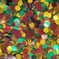 Metallic Confetti Rood-Geel-Groen (100 gram)