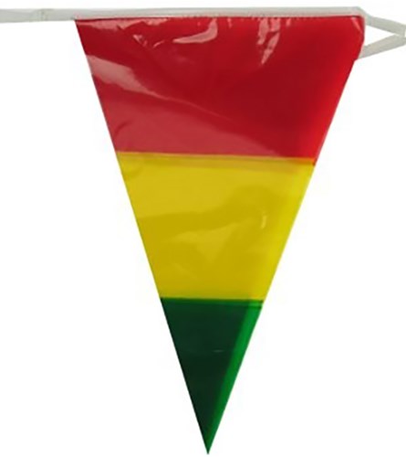 Vlaggenlijn Rood/Geel/Groen 10mtr