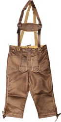 Lederhose Lang Antiek Bruin  