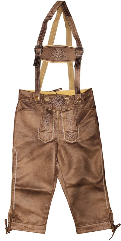 Lederhose Lang Antiek Bruin  