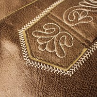 Lederhose Lang Antiek Bruin  -2