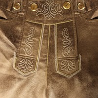 Lederhose Lang Antiek Bruin  -3