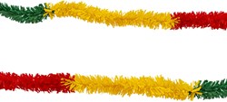 Folie Draaiguirlande Rood-Geel-Groen PVC - 5m