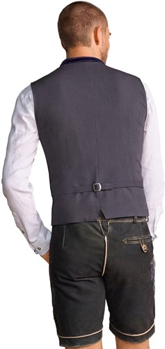 Trachtenvest Aleksandar Luxe Blauw (achterkant)