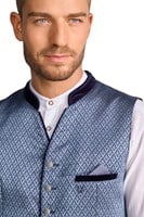 Trachtenvest Aleksandar Luxe Blauw (detail)