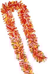Brandvertragende Folie Draaiguirlande Rood-Wit-Geel 5m (PVC)