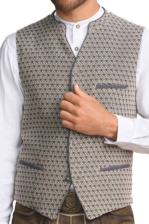 Trachtenvest Tommaso Beige Luxe (detail)