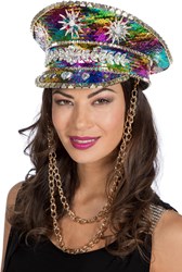 Pet Burningman Rainbow met Ketting