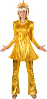 Disco Jurk Holografic Gold voor dames