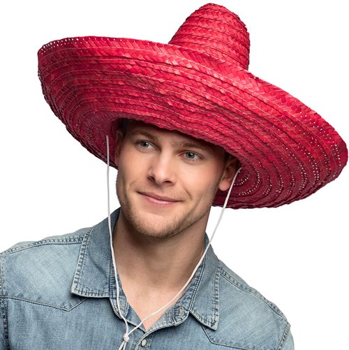 Sombrero Puebla Rood  49cm (2)