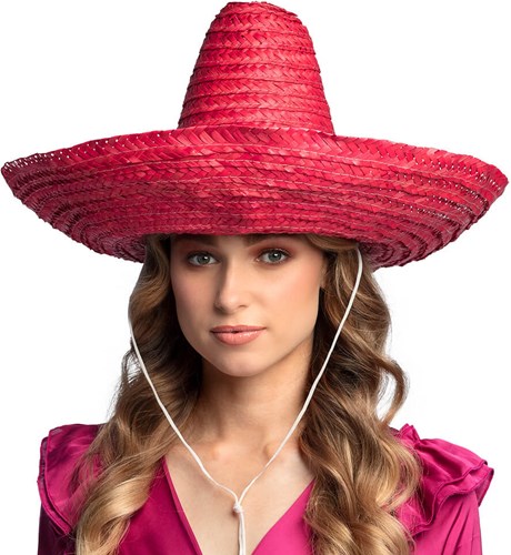 Sombrero Puebla Rood - 49cm