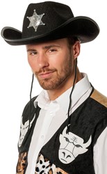 Cowboyhoed Dallas Zwart met Ster
