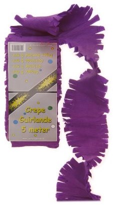 Crepeguirlande Paars 5mtr