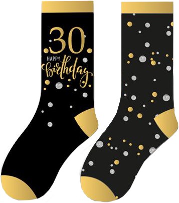 Happy Birthday Sokken 30 Sparkling Celebrations (2 paar)