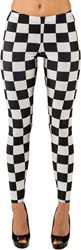 Legging Zwart/Wit Geblokt