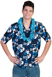 Hawaii Blouse Blue Flower 
