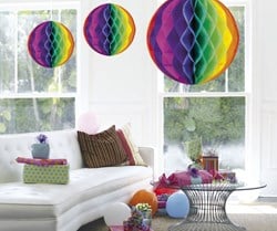 Decoratie Bol Regenboog 50cm
