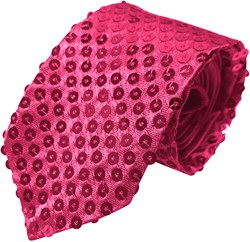 Stropdas Disco Pailletten Pink