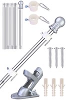 Vlaggenset Compleet incl Aluminium Muurhouder (inhoud set)