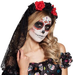 Diadeem La Rosa met Sluier (Day of the Dead)