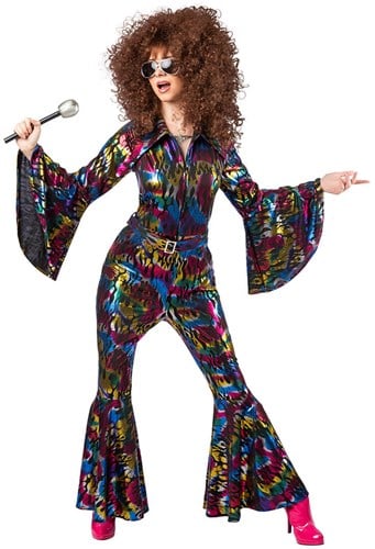 Disco Jumpsuit Mutli Flames
