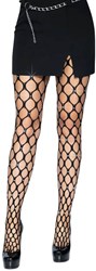 Netpanty Grote Mazen met Strass Zwart